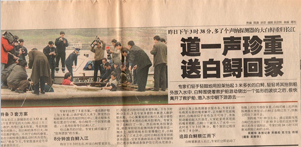 钟倩保存着当年的报道。