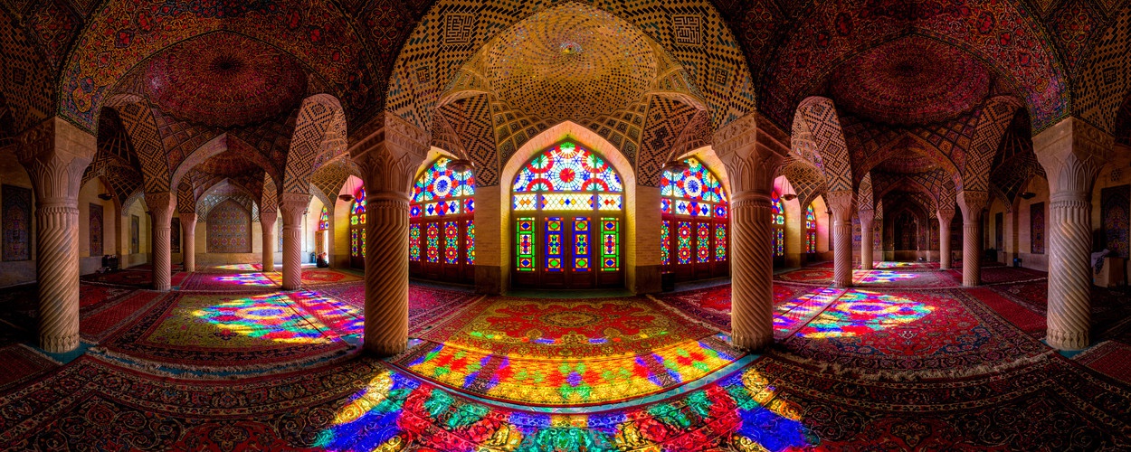莫克清真寺 ( 粉红清真寺 ) 图自伊朗文化遗产、旅游和手工艺品部