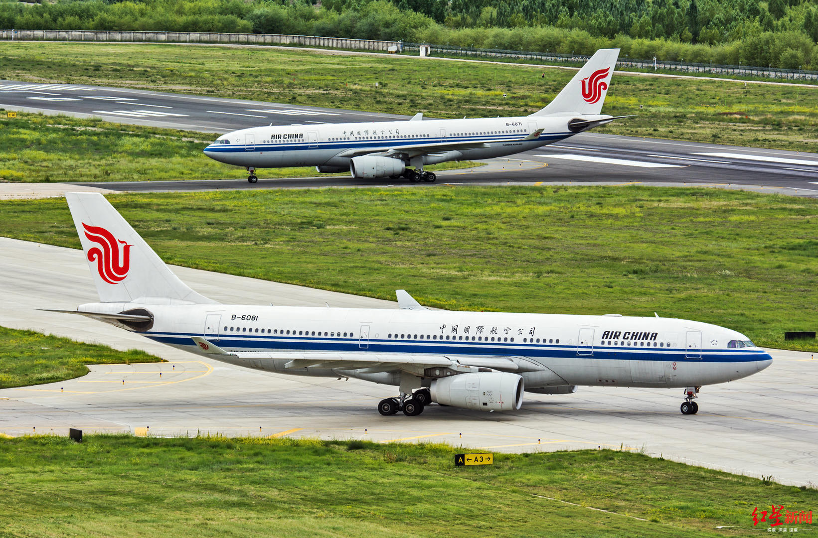 图为执行航班飞行任务的国航西南分公司空客a330飞机,图由国航提供