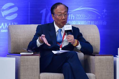 图为鸿海富士康科技集团董事长、总裁郭台铭。新华社发