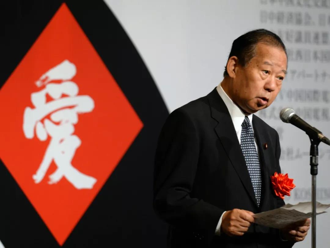 日本自民党干事长二阶俊博资料图片.新华社记者 马平 摄