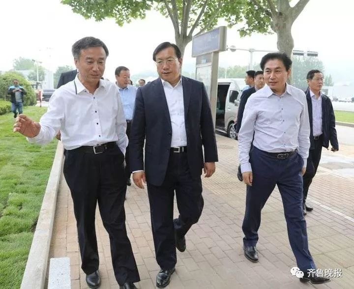 2018年5月12日，王忠林就任济南市委书记后调研城市提升工程进展情况 。（资料片）