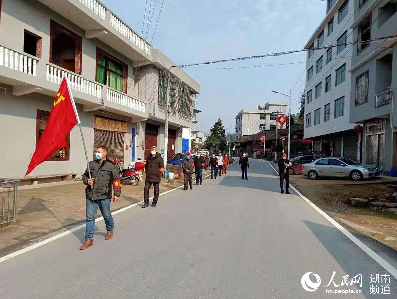 新化文田镇干群一心抗击疫情