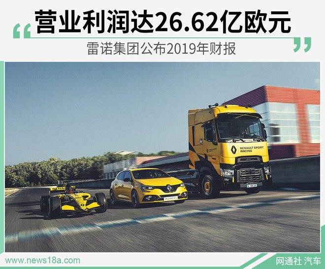 营业利润达26.62亿欧元 雷诺集团公布2019年财报