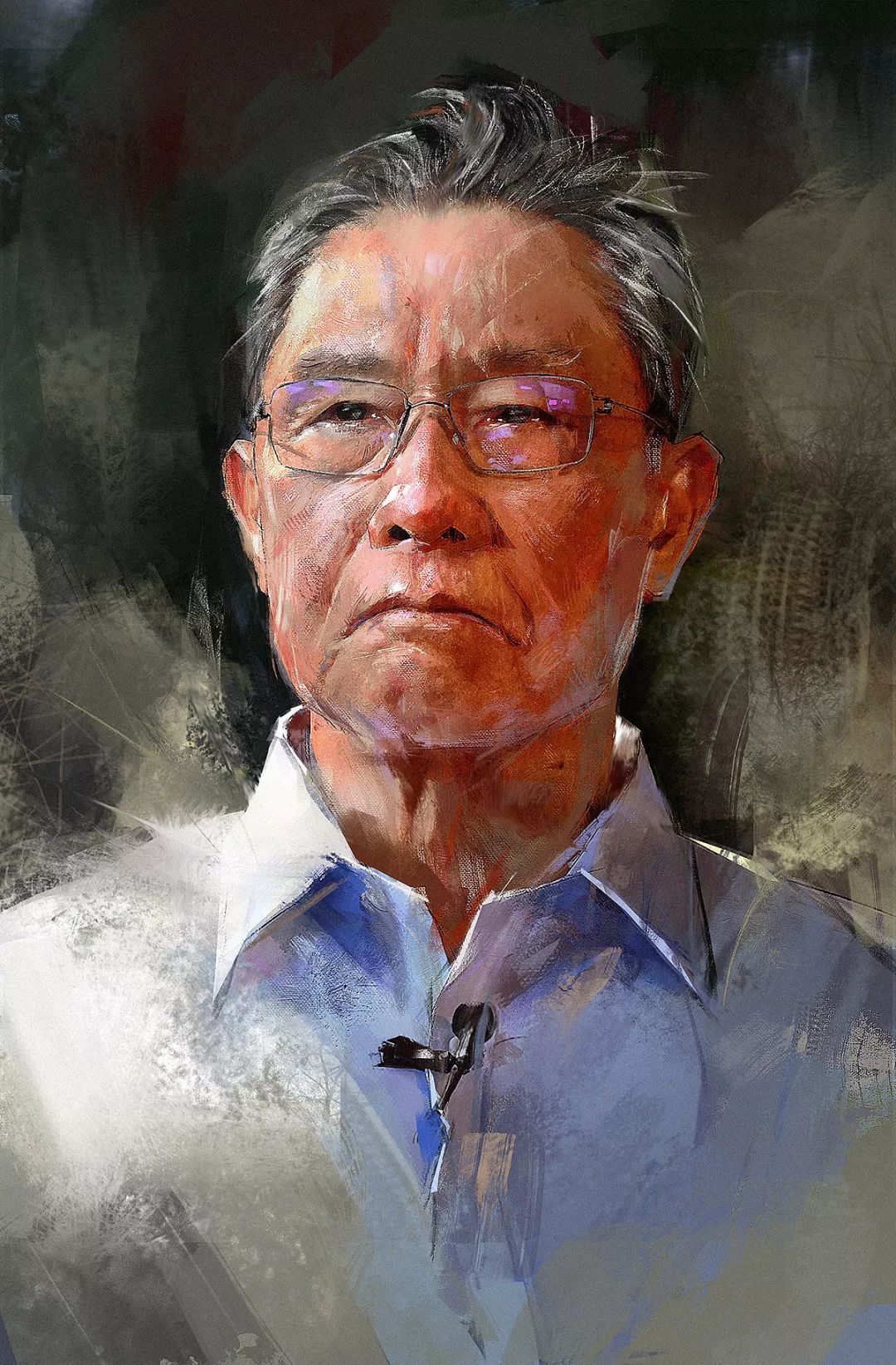 84岁钟南山满含泪水双唇紧闭这位插画师细节太到位了