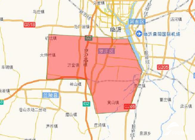 临沂河东货车禁区地图图片