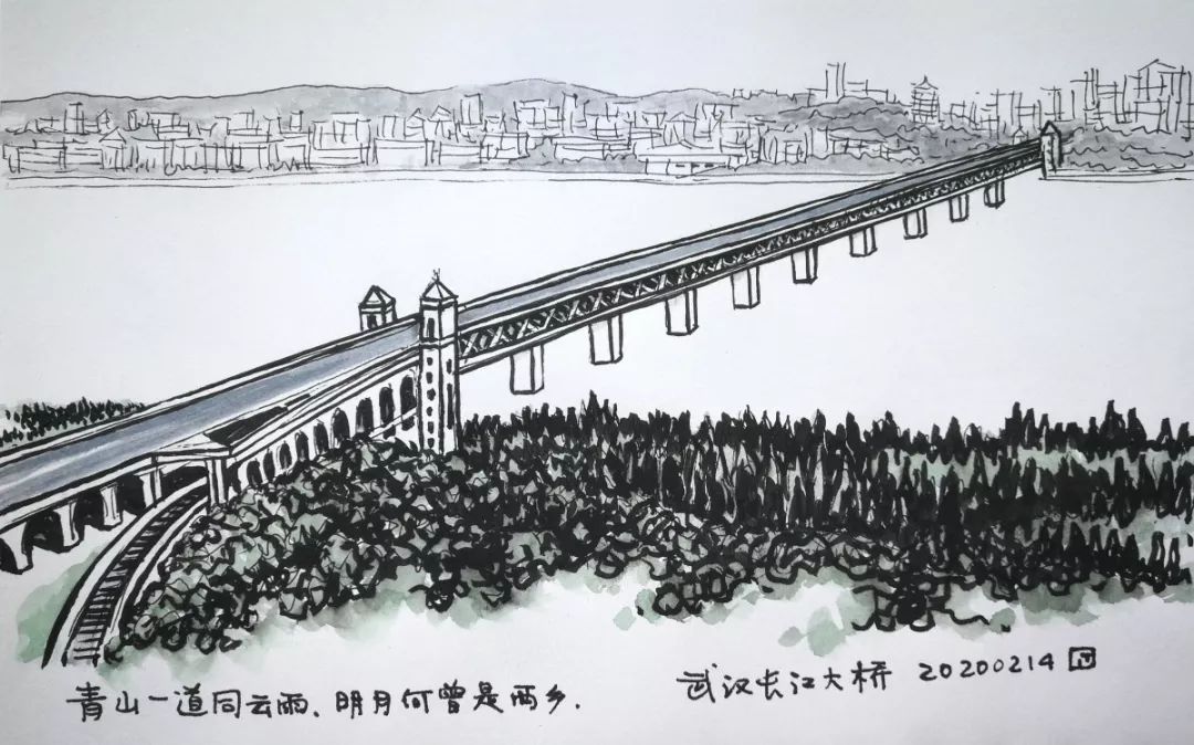 在武汉长江大桥走一走 体验"一桥飞架南北,天堑变通途"的雄伟!