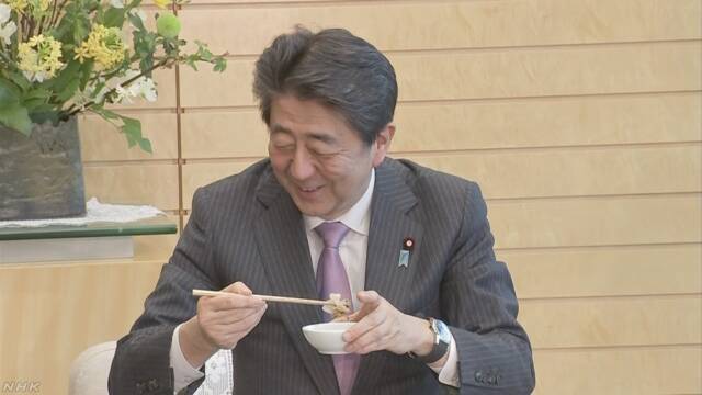 安倍吃河豚刺身还大赞“美味” 日本网友急了