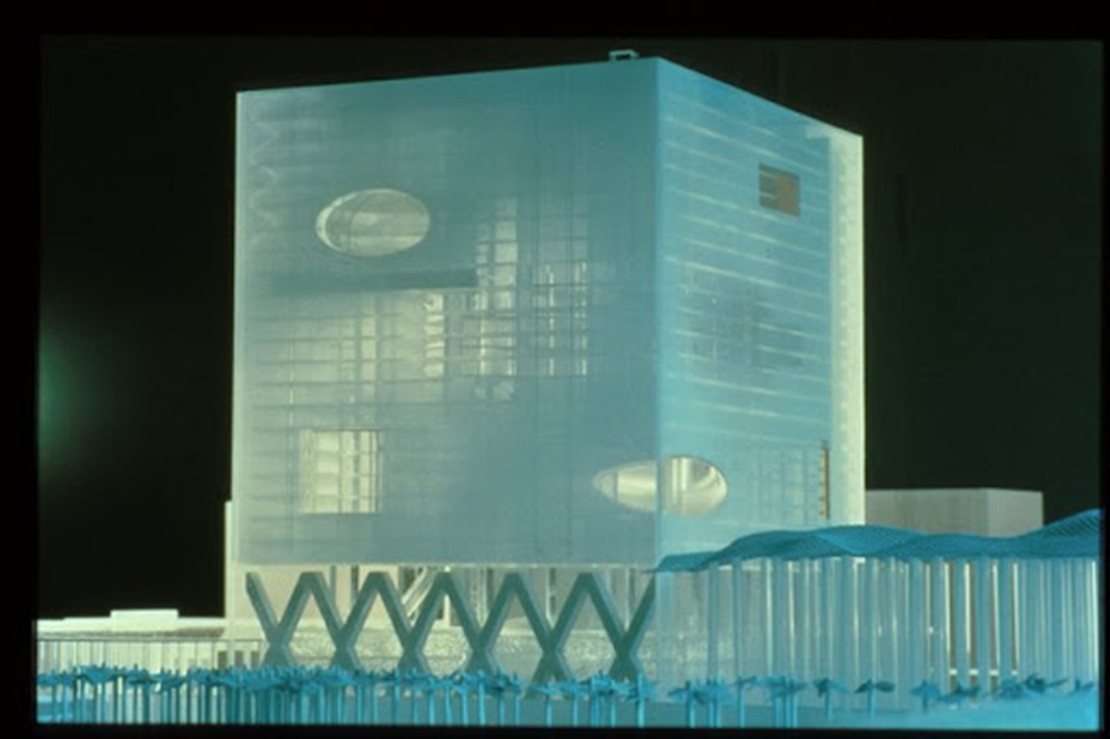 图十一：法国国家图书馆竞标方案，OMA，1989