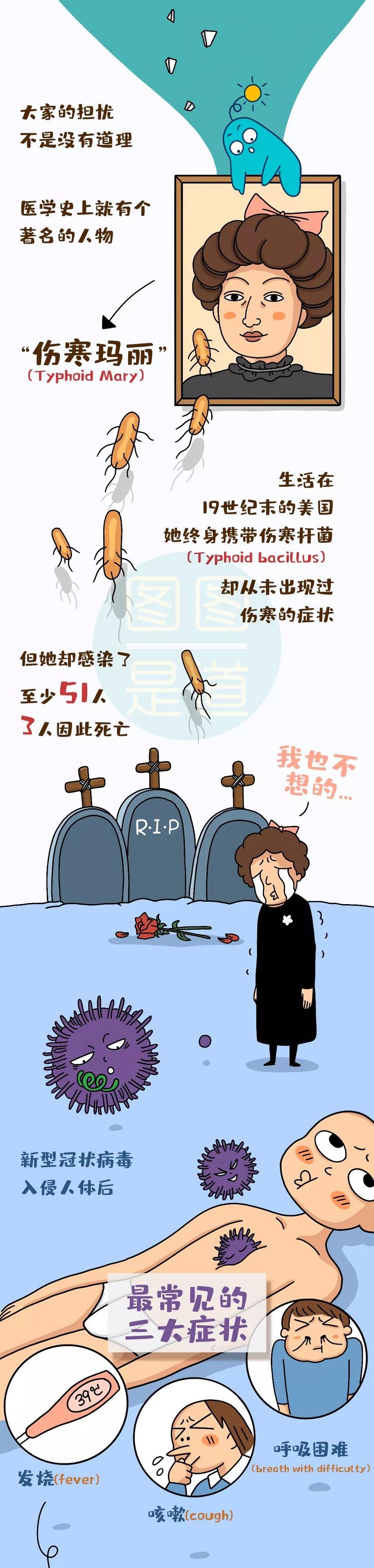 恐怖的"伤寒玛丽"真要来了?为什么有些感染者没有症状?原来