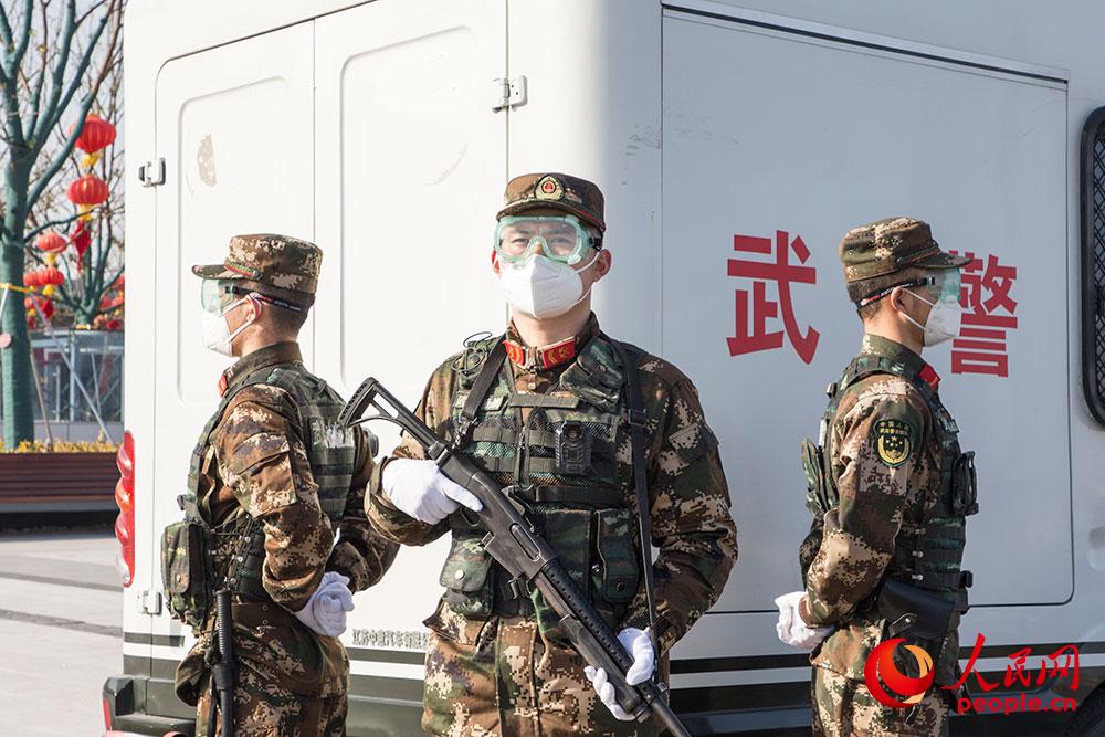 武警江苏总队宿迁支队加大城市武装巡逻力度