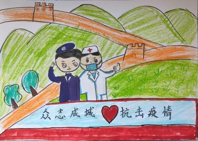 孩儿们用画笔描绘警爸警妈的战"疫"时刻|疫情|新冠肺炎_新浪新闻