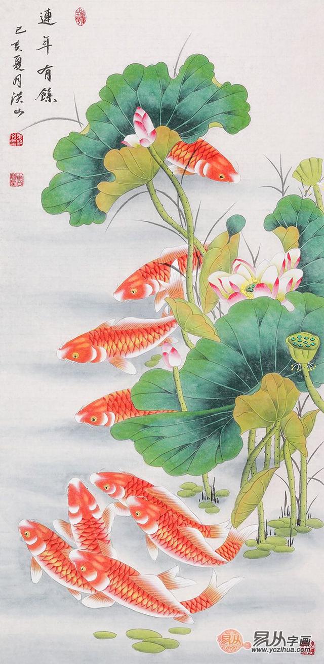 一进门玄关挂什么画风水吉祥好看的玄关吉祥花鸟画分享