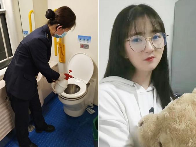 00后抗疫战士曹园园工作照和生活照