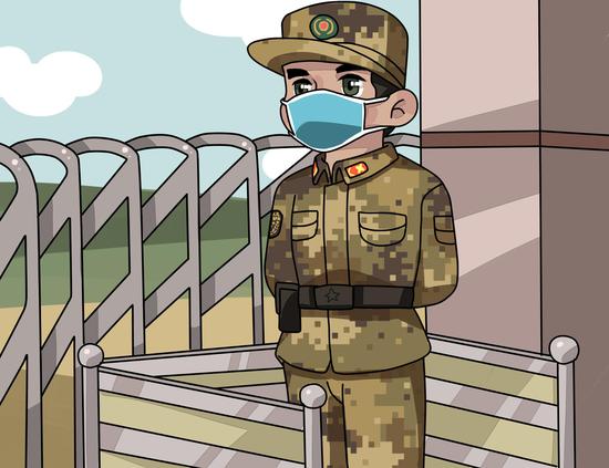 爸,我在部队一切安好,你们也注意防控,勤洗手,少出门,戴口罩.