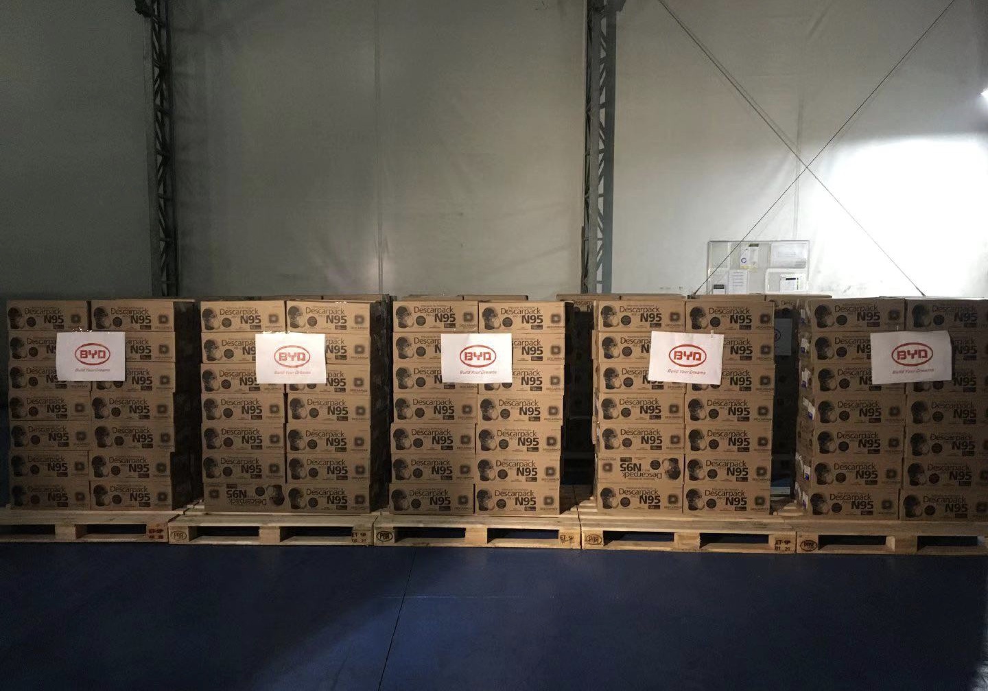 比亚迪驰援新冠肺炎疫情100万元物资从巴西发往国内