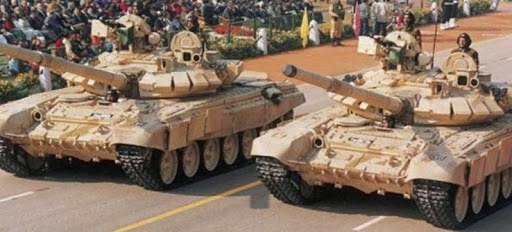 印度陆军装备的坦克（印度国防部网站）