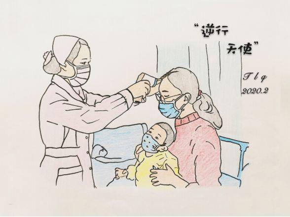 东莞护士长手绘暖心蜡笔画|疫情|新冠肺炎_新浪新闻