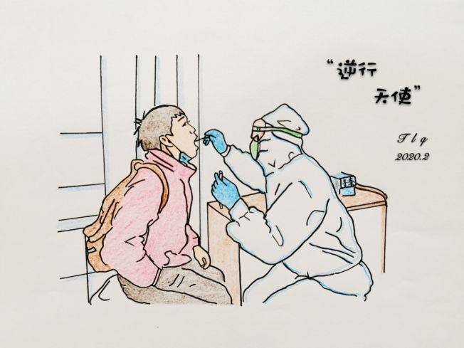 东莞护士长手绘暖心蜡笔画|疫情|新冠肺炎_新浪新闻