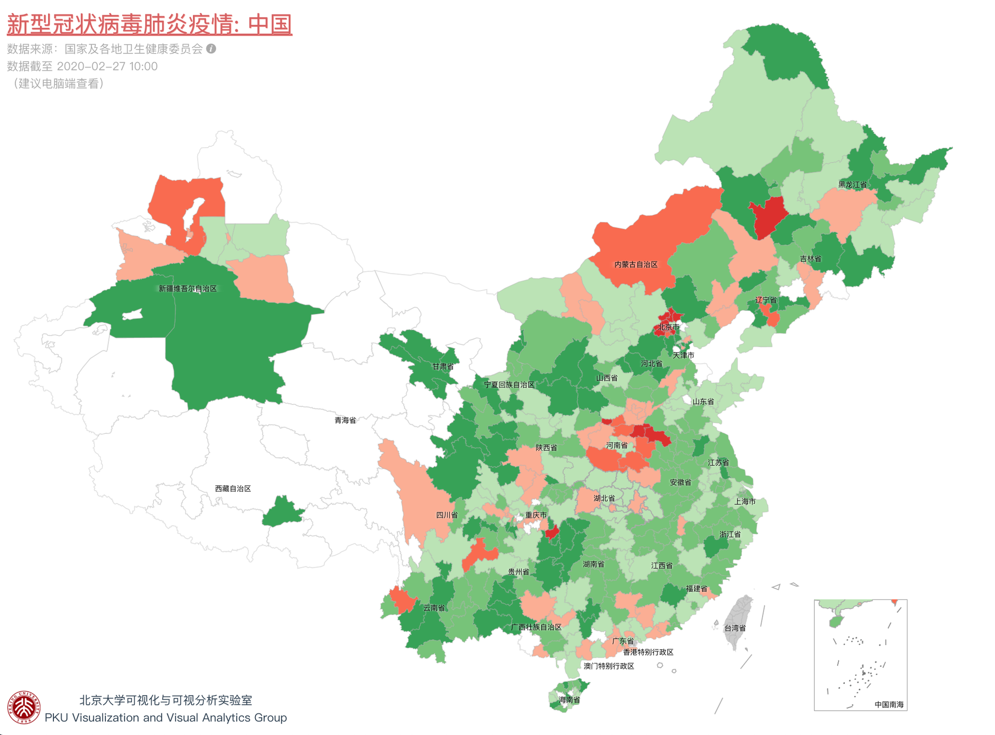 新冠疫情地图可视化零新增确诊地图
