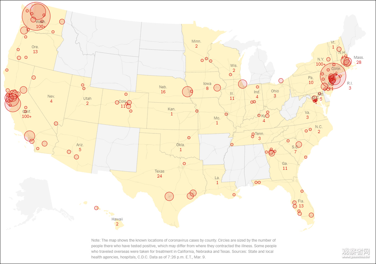 官方数据严重滞后美国累计确诊数只能靠手算