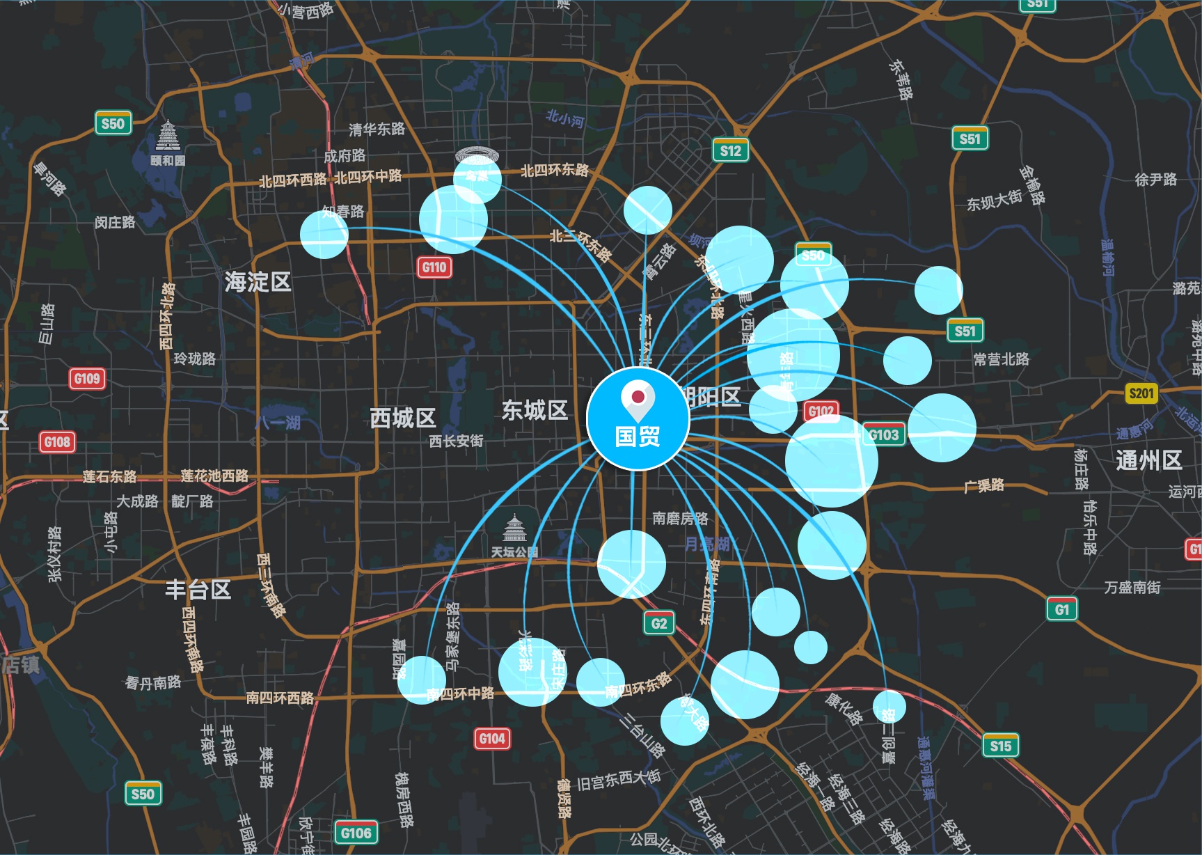 国贸青年工作生活圈 来源:贝壳研究院制图