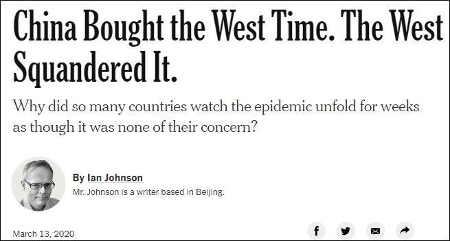 “中国为西方争取了时间，西方却白白浪费了” 报道截图