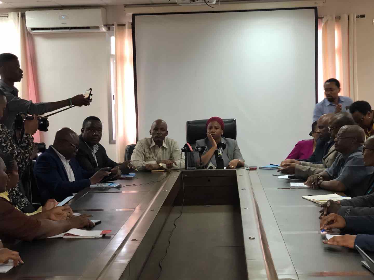 △坦桑尼亚卫生部召开新闻发布会