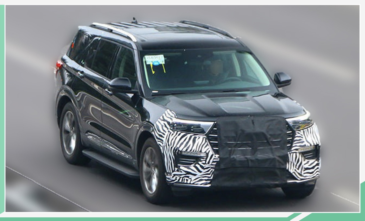 竞争途昂/上半年投产 曝福特国产探险者最新谍照