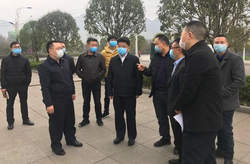 县领导,领导小组副组长张俊,李思维,朱世斌,县直有关部门负责人陪同