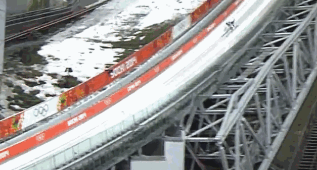 選手正在進行跳台滑雪比賽 | 資料來源總台央視體育頻道
