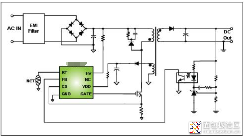 极简商用led驱动电路