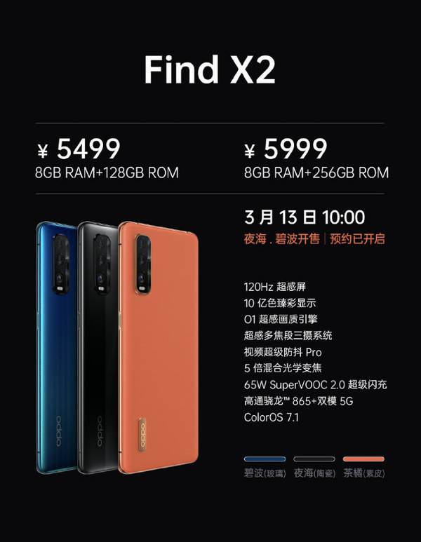 一张图看懂oppo Find X2系列5499元起告诉你怎么选 手机新浪网