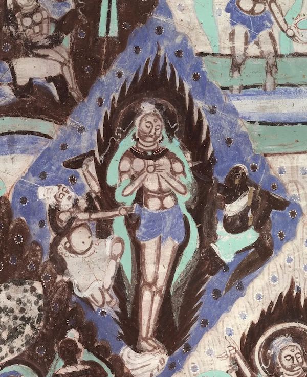 鉴赏龟兹壁画中的精进与勤勉看鹦鹉舍身灭火等故事