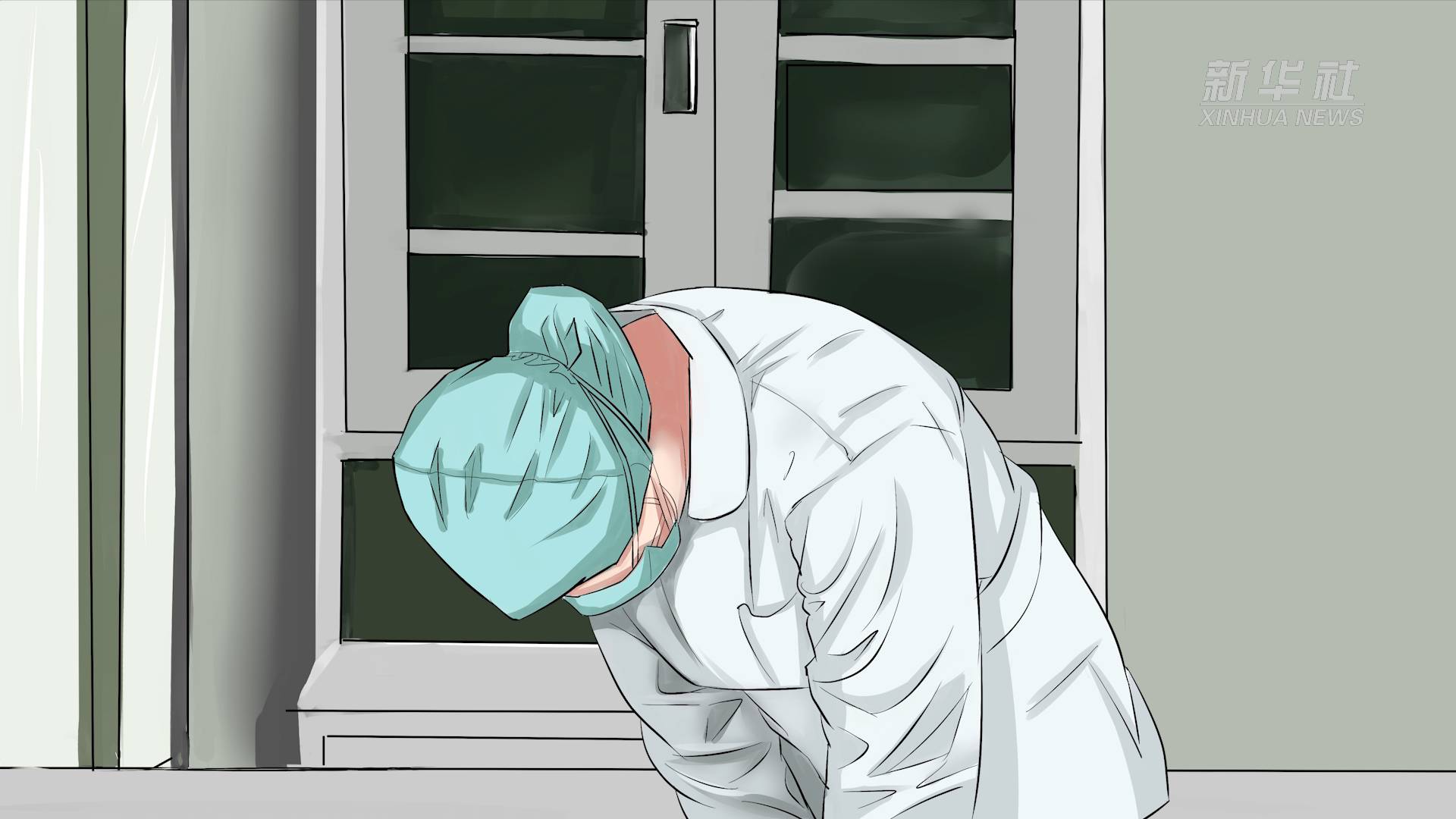 火神山医院护士吴亚玲远在昆明的母亲突然过世,得知消息,吴亚玲泪如雨