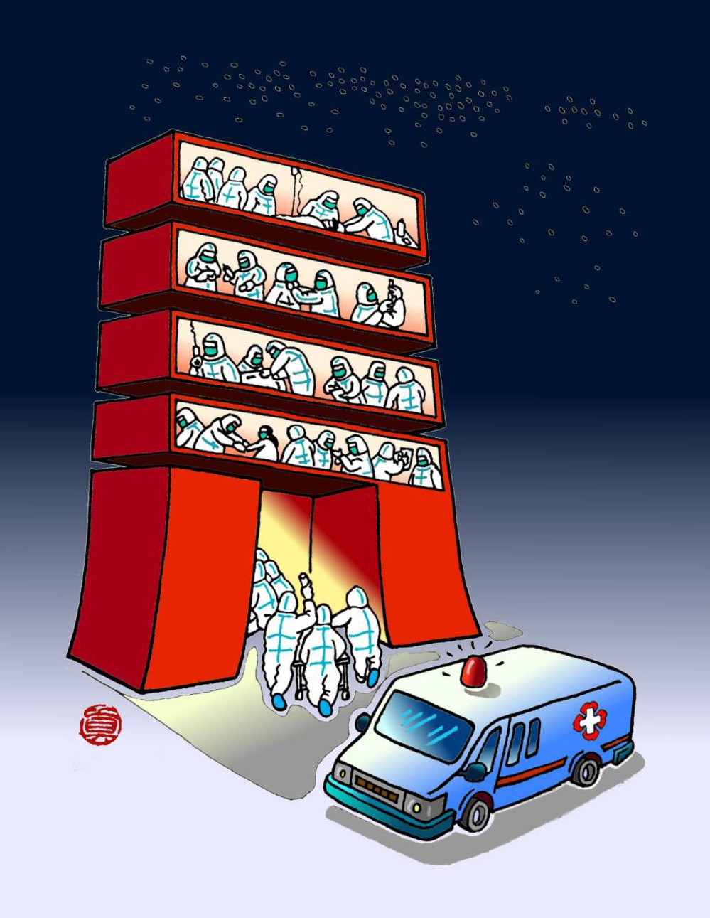 【漫画】谢谢你们,战"疫"中的女超人