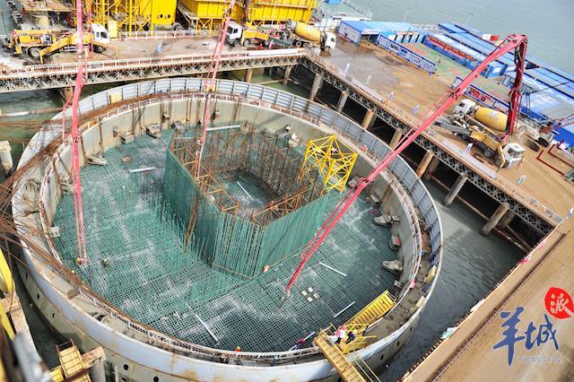 5098立方米!伶仃洋大桥完成大体积混凝土浇筑