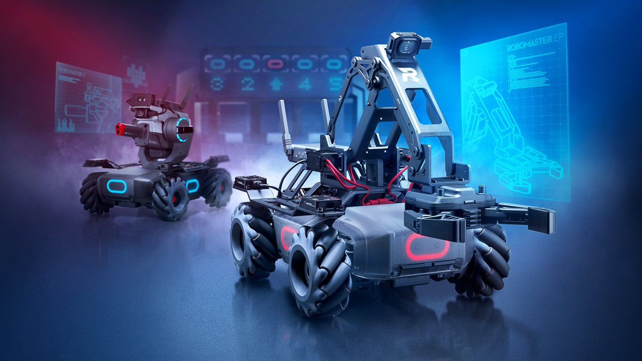 大疆推机甲大师教育拓展套装,支持第三方开源硬件