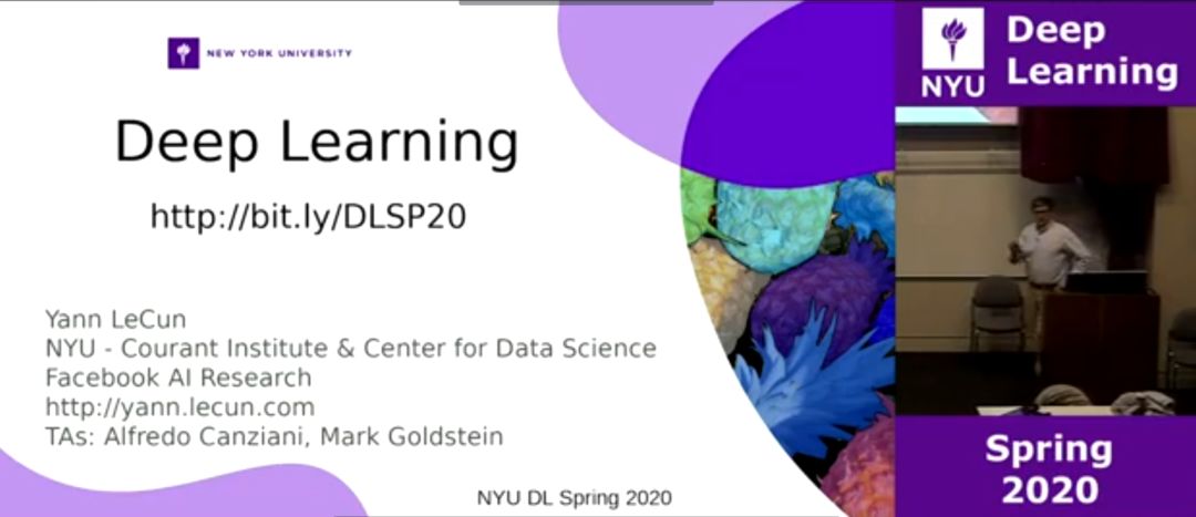资料 | Yann Lecun 纽约大学《深度学习(PyTorch)》课程(2020）PPT