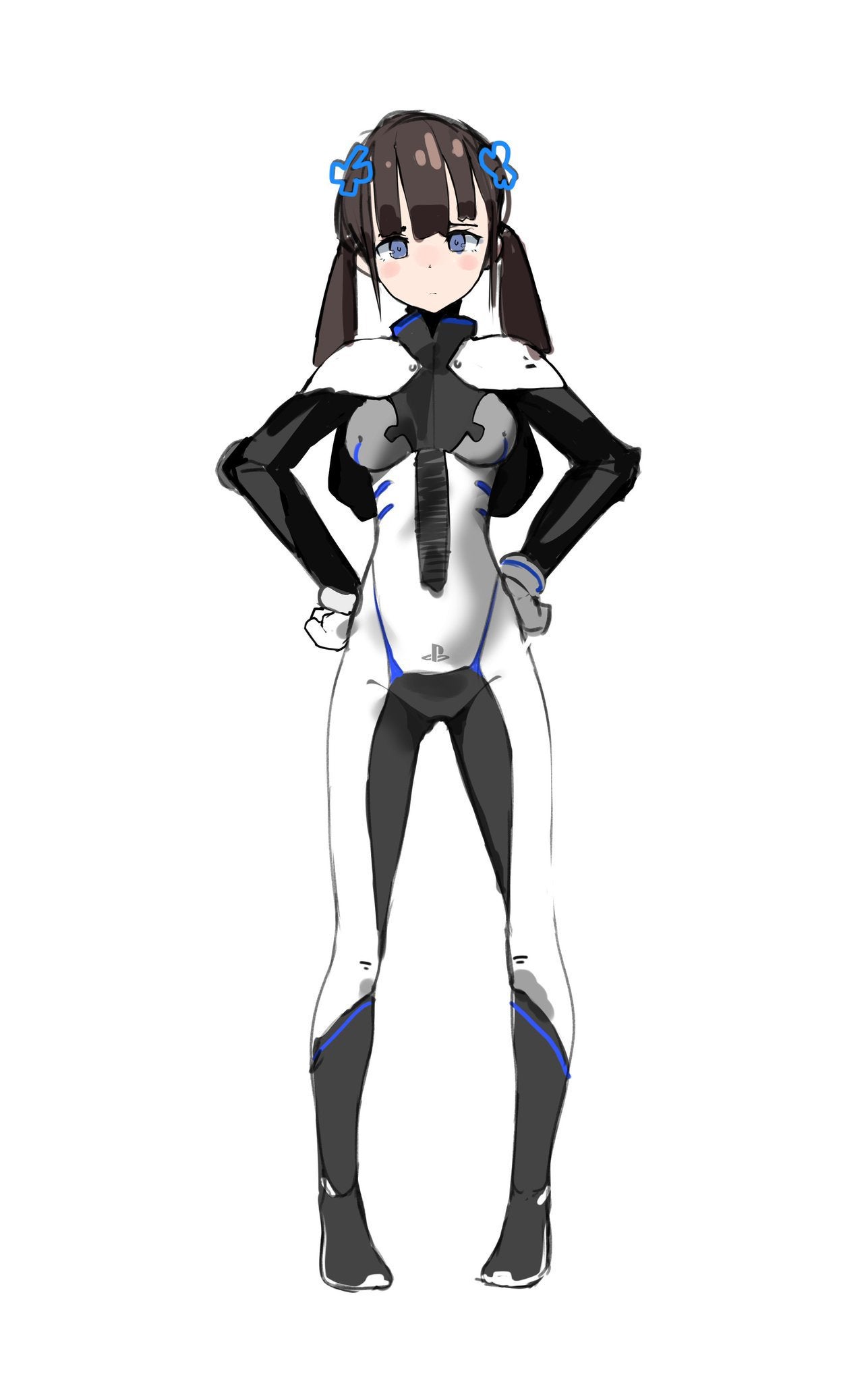 ps5手柄拟人化插画欣赏手柄女孩为何如此可爱