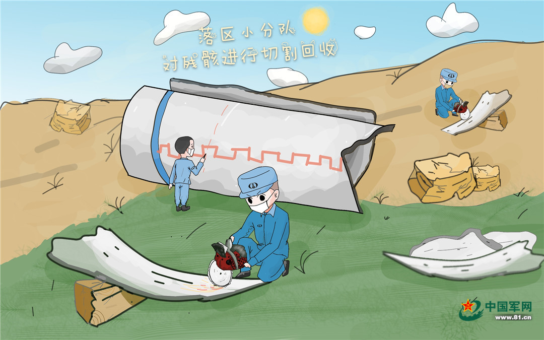 火箭残骸回收工作分为哪几步一组漫画告诉你