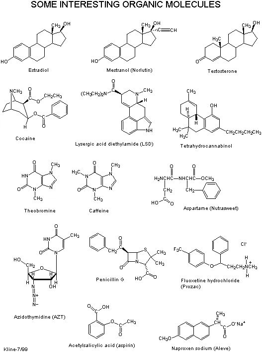 几种常见的有机化合物分子式