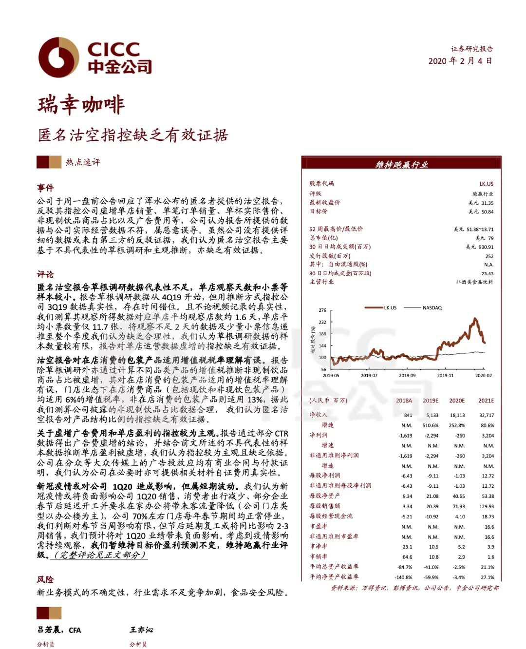 瑞幸不幸：门店遭消费挤兑 神州系暴跌 “受害人”名单在拉长