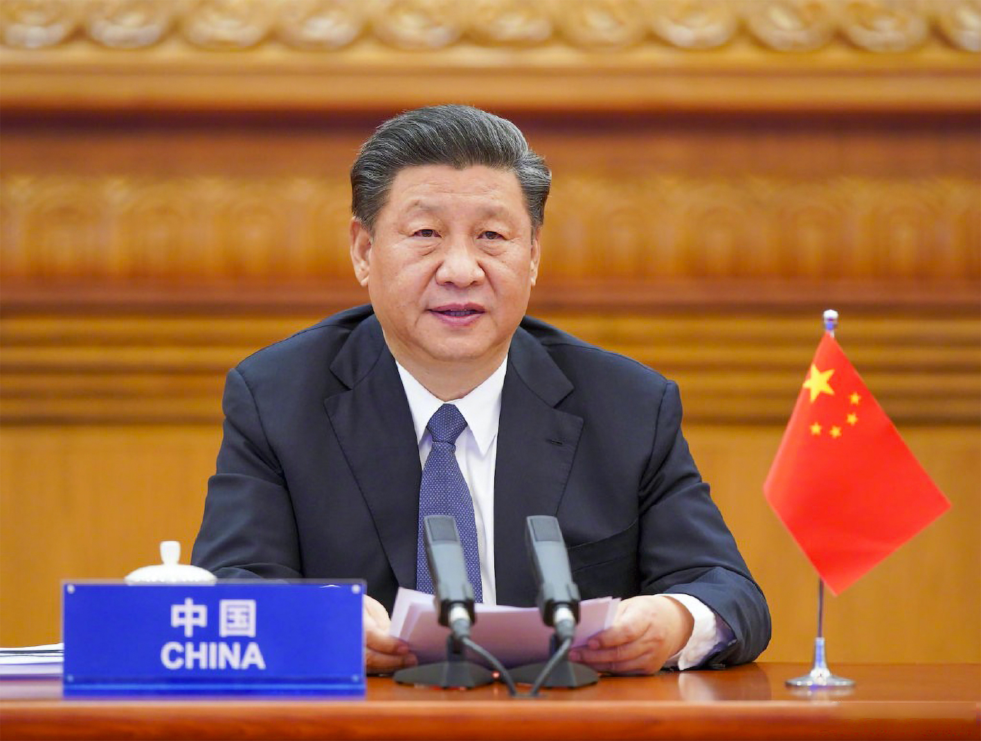 △3月26日，国家主席习近平在北京出席二十国集团领导人应对新冠肺炎特别峰会并发表重要讲话。