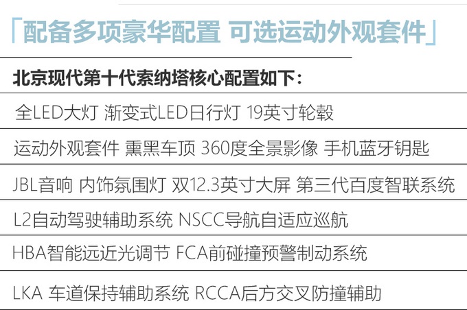 国产第十代索纳塔配置曝光 双大屏亮眼 6月上市