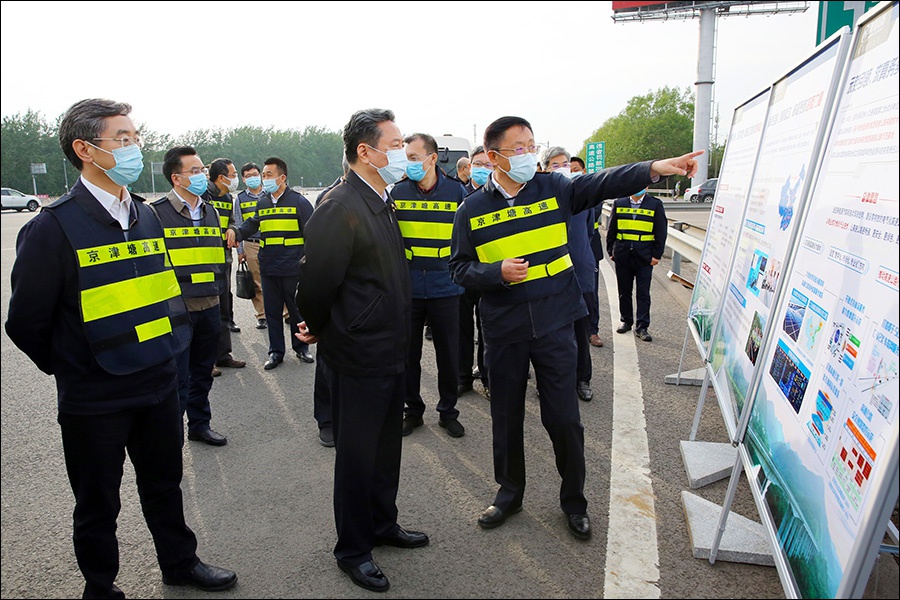 抗疫复工丨交通运输部部长李小鹏调研招商公路京津塘高速