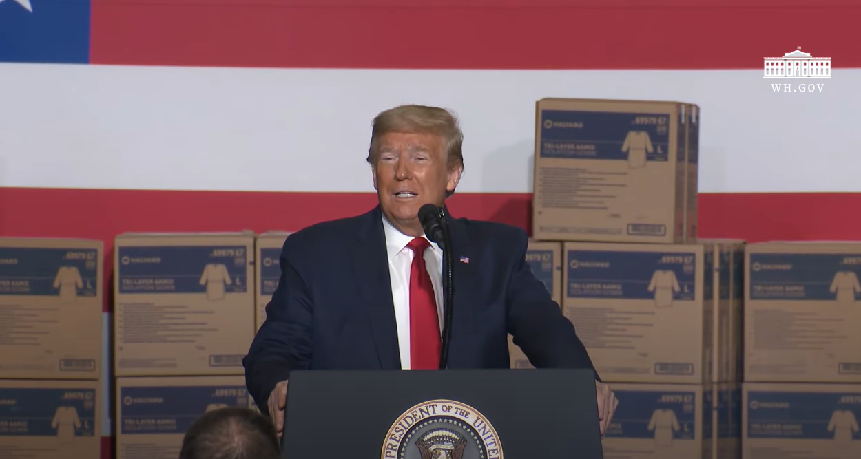 特朗普：如果我们不做检测，确诊病例就会少