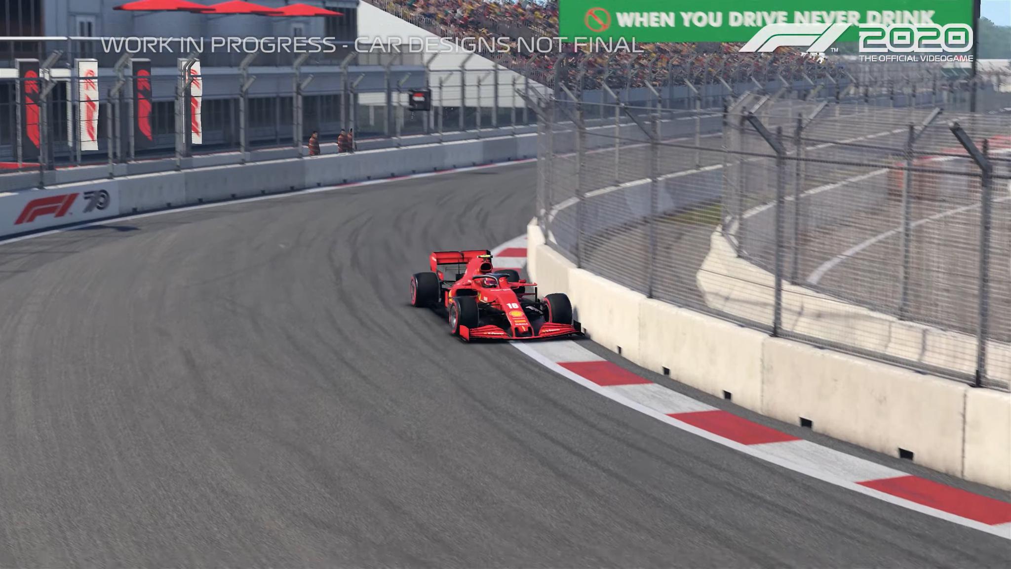 《f1 2020》河内赛道单圈演示 第一人称极速体验