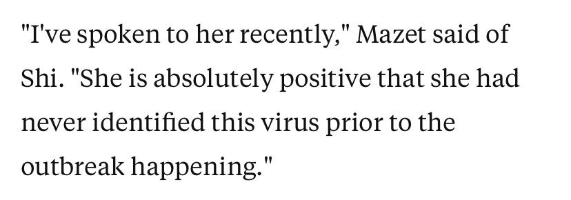  △ 马泽特称，她的同事十分肯定，在新冠肺炎疫情暴发之前，从未鉴定出这一种病毒。