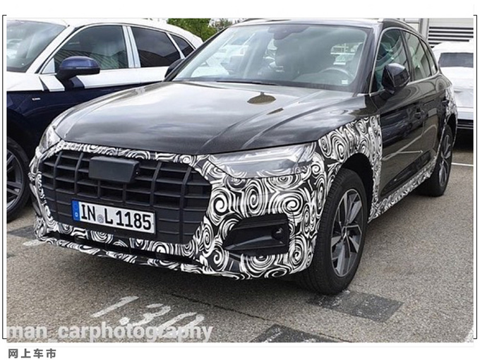 奥迪新款Q5路试谍照 造型更运动 中控屏尺寸升级